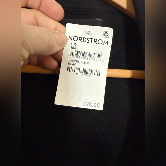 New! Frank & Eileen Mini Belfast Knit Sweatshirt Blazer Jacket Solid Black Large - Picture 10 of 11